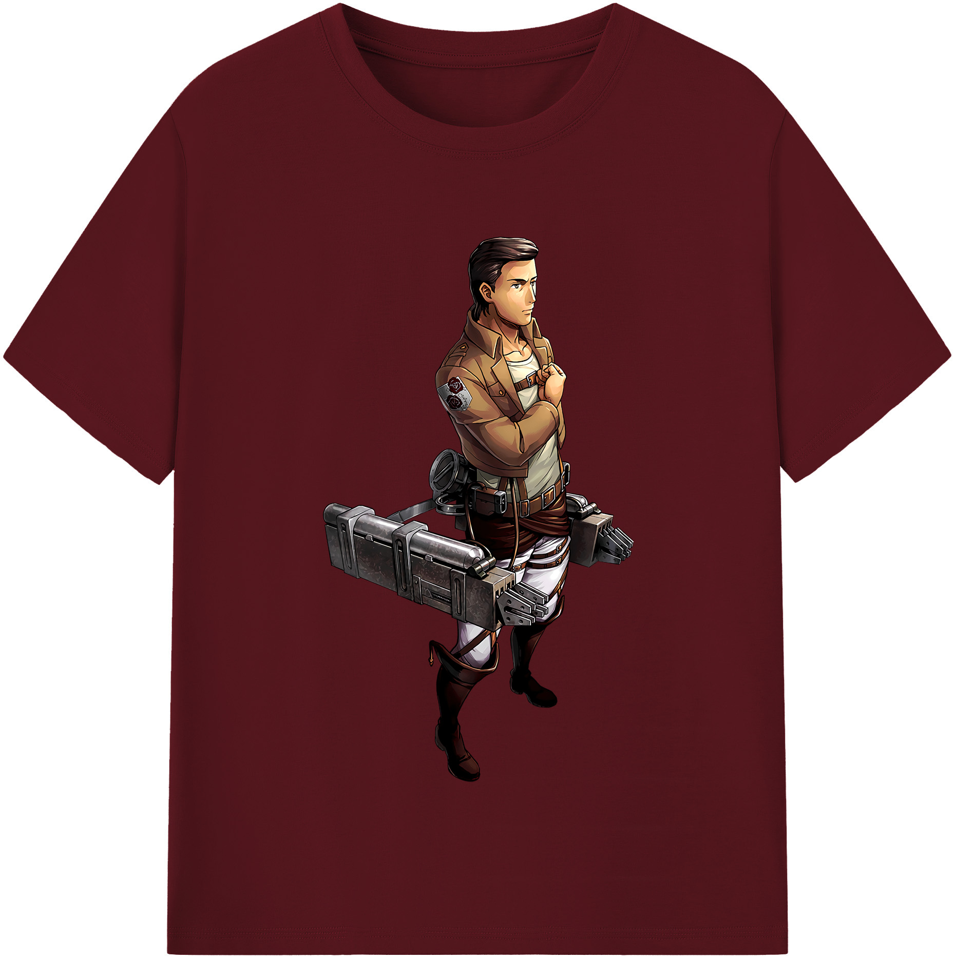 （画像用） 進撃の巨人 Attack on Titan 綿100％半袖Tシャツ（フロントプリント）